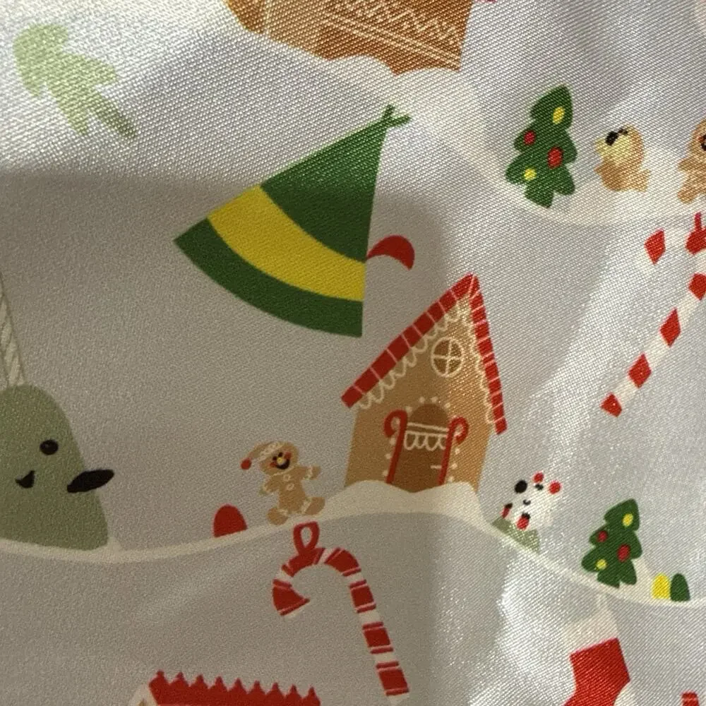 Elf x Kitsch King Size Satin Pillowcase Christmas Holiday Print Zipper Kit.sch